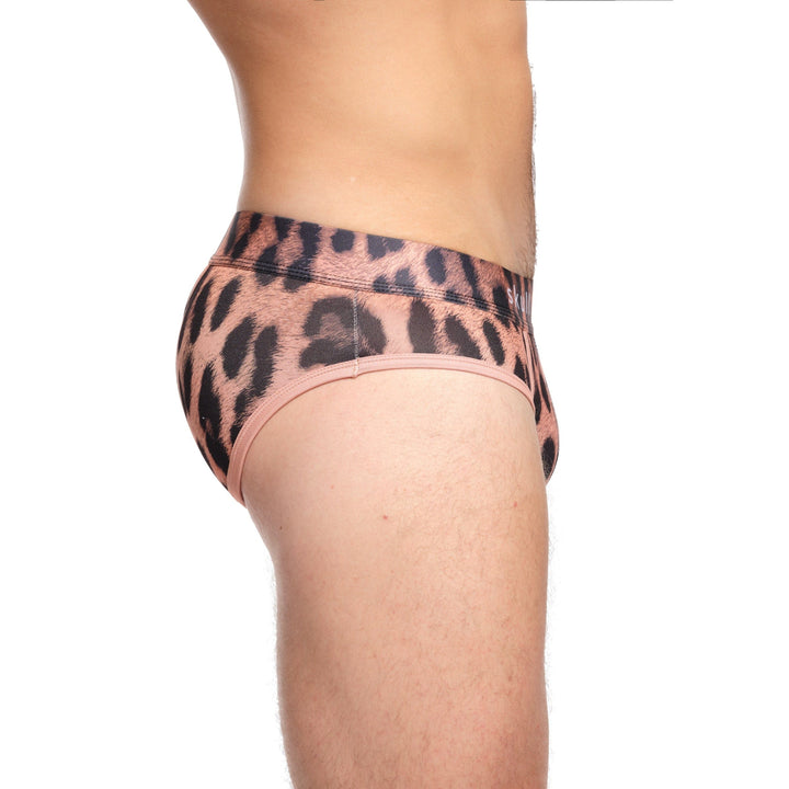 Furry Animal Print Brief