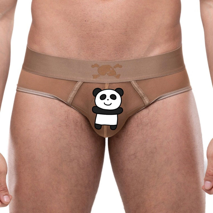 Just The Bones Sheer Brief Tan