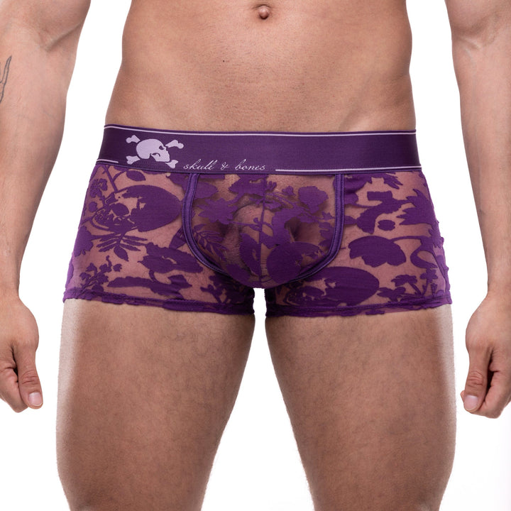 Dutch Floral Burnout Trunk Purple