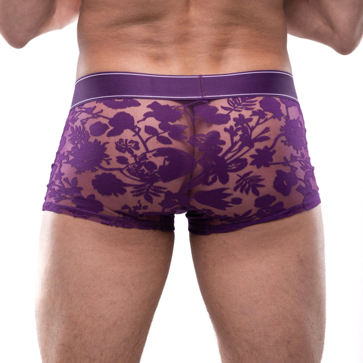 Dutch Floral Burnout Trunk Purple
