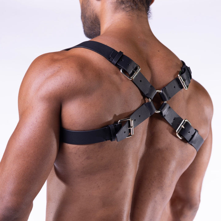 Heritage Leather Shoulder Harness Black