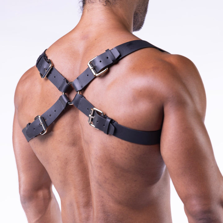 Heritage Leather Shoulder Harness Black