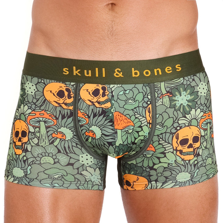 Groovy Floral Mushroom Trunk Olive