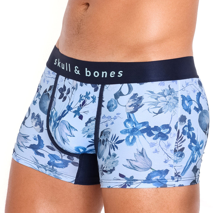 Hand Painted Dutch Floral Trunk Sky