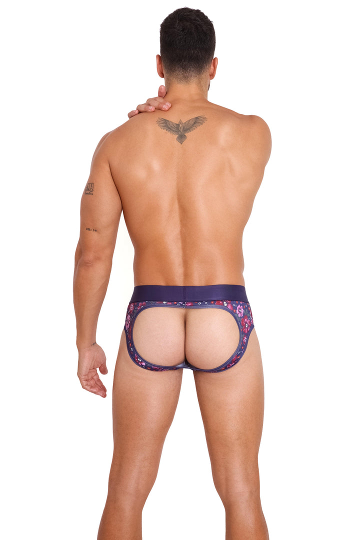 Maroon Floral Peek-A-Boo