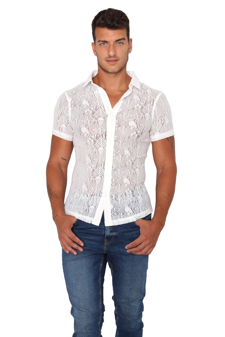 Skull & Bones Burnout Shirt Optic White