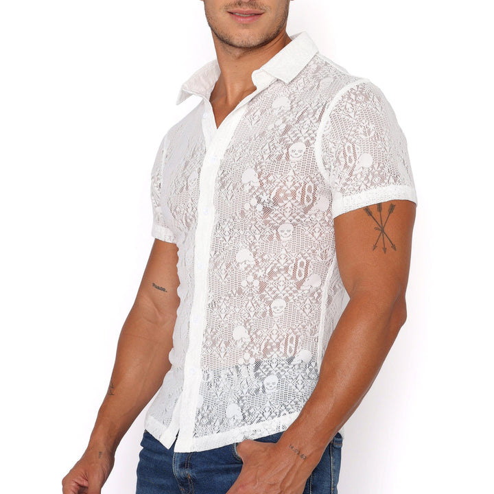 Skull & Bones Burnout Shirt Optic White
