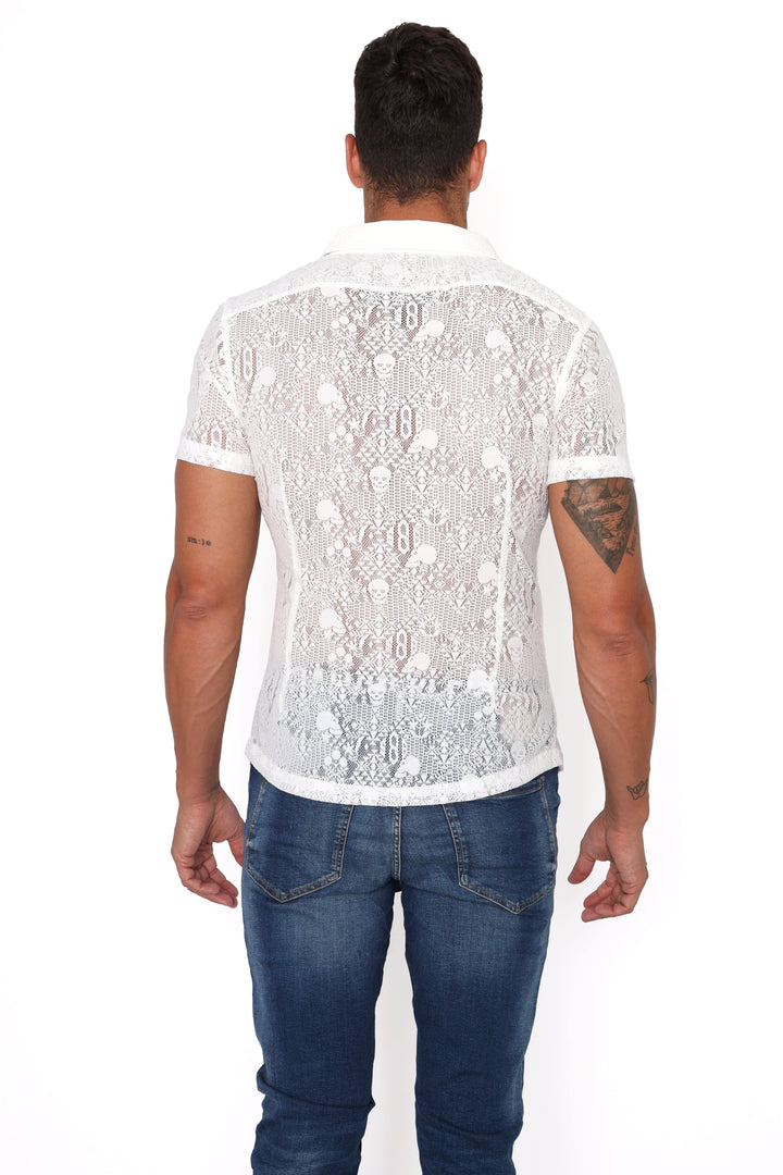 Skull & Bones Burnout Shirt Optic White