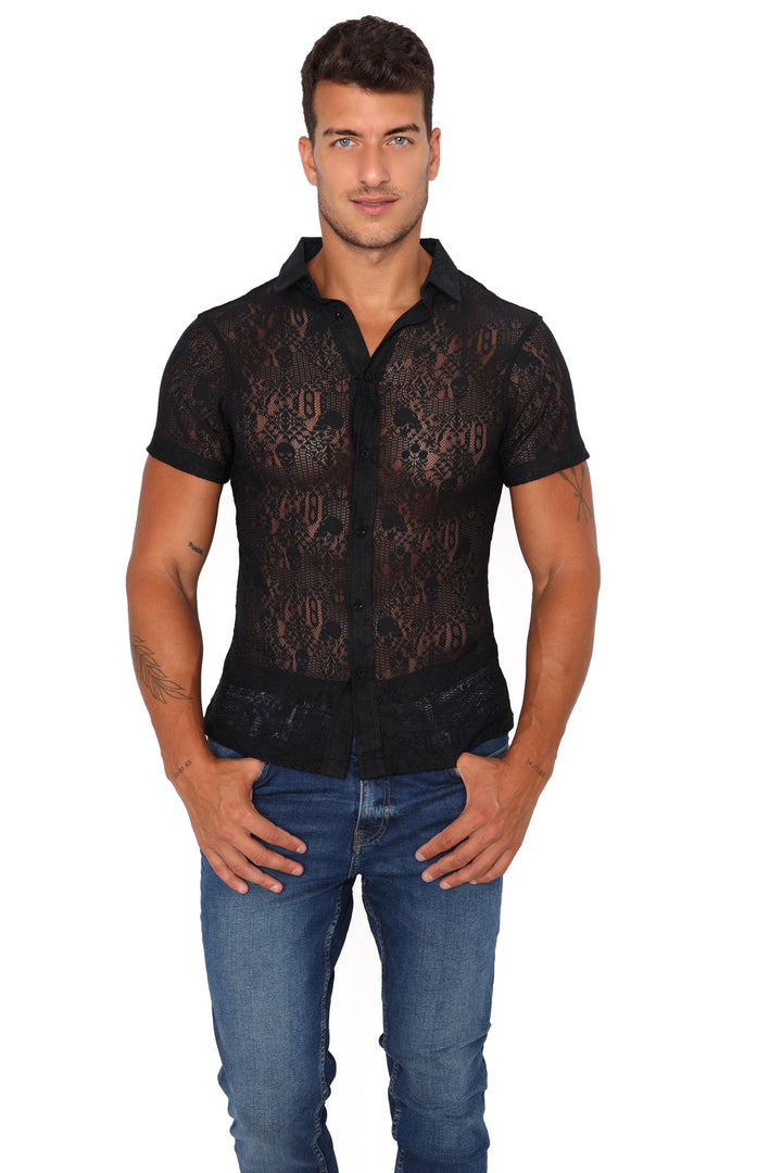 Skull & Bones Burnout Shirt Black