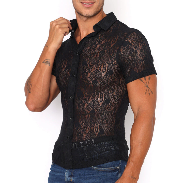 Skull & Bones Burnout Shirt Black
