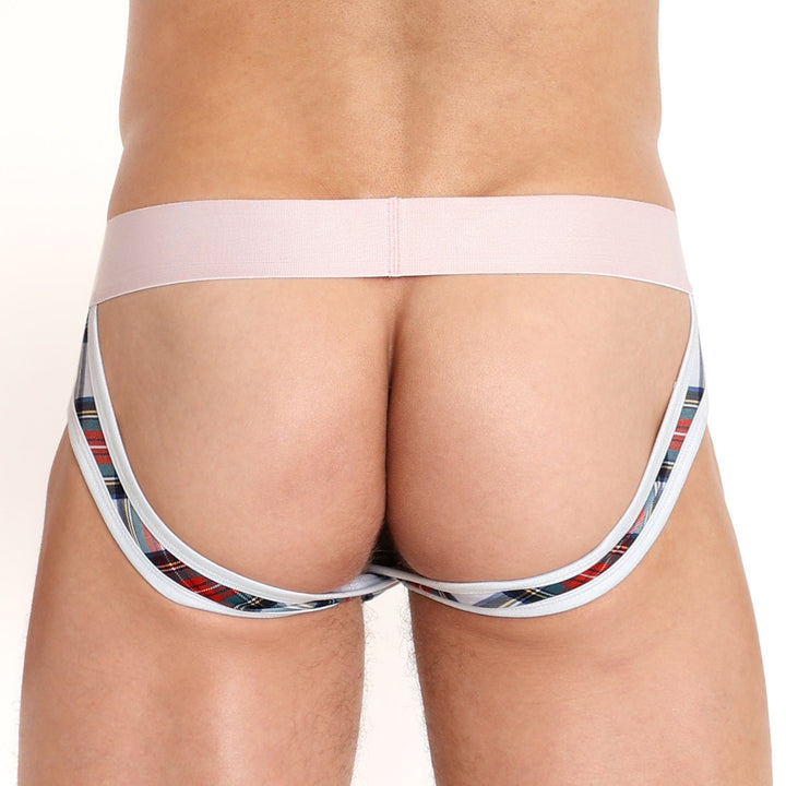 Tartan Plaid Y Jock White