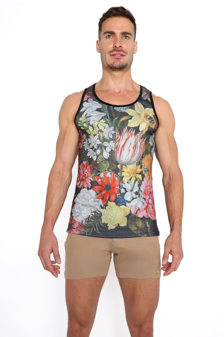 Logo Knit Stretch Short Tan