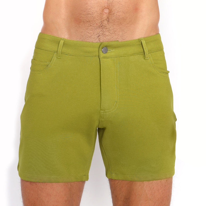 Logo Knit Stretch Short Green