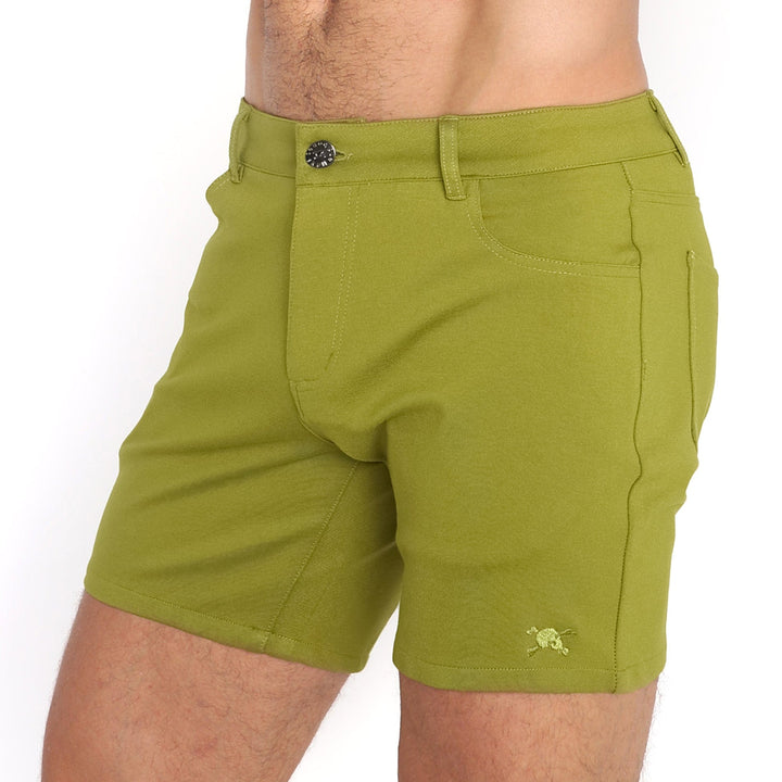 Logo Knit Stretch Short Green
