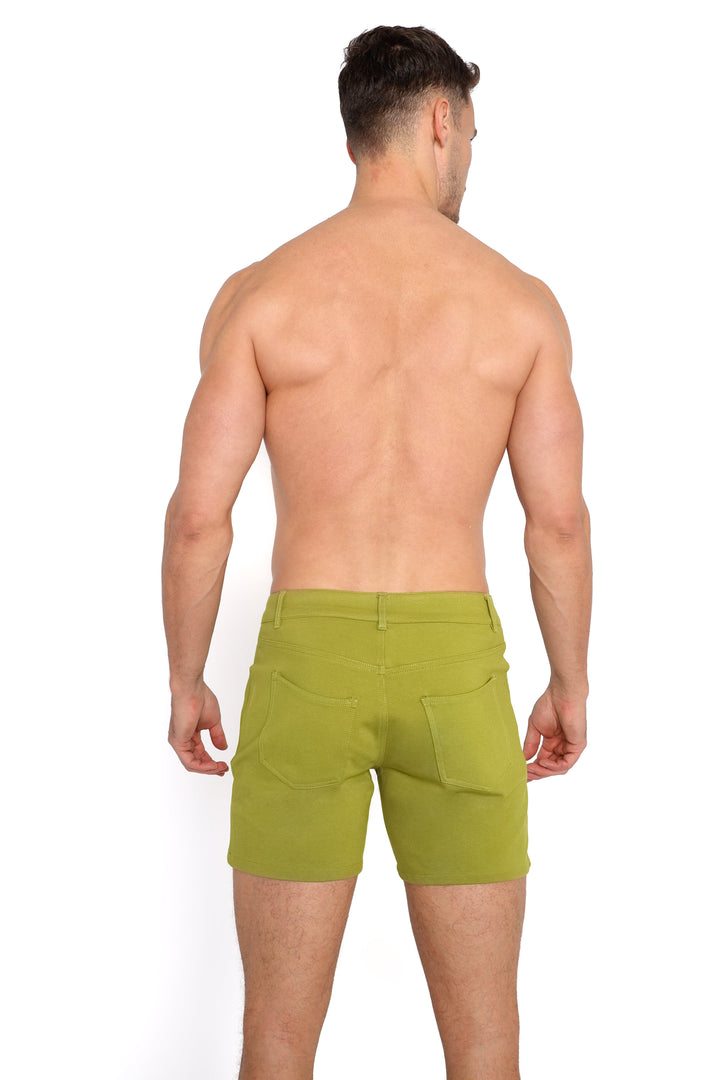 Logo Knit Stretch Short Green