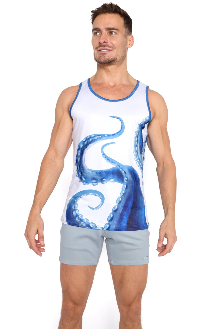 Logo Knit Stretch Short Blue Slate