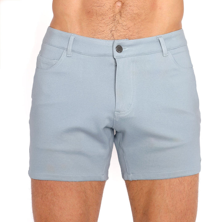Logo Knit Stretch Short Blue Slate