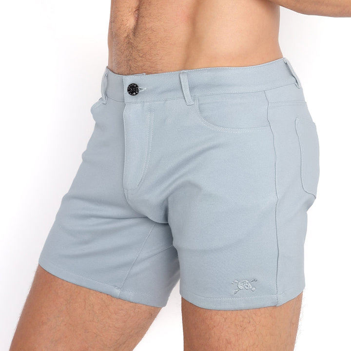 Logo Knit Stretch Short Blue Slate