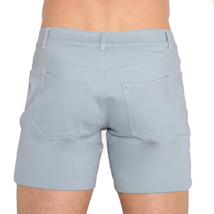Logo Knit Stretch Short Blue Slate
