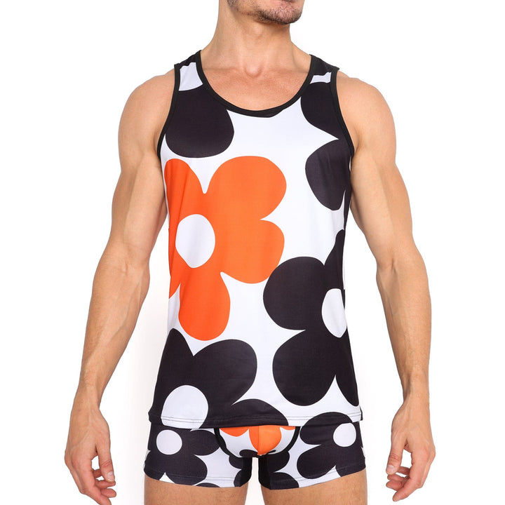 Large Graphic Floral Tank