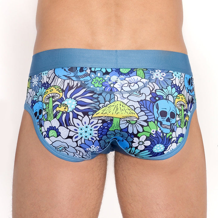 Groovy Floral Mushroom Brief