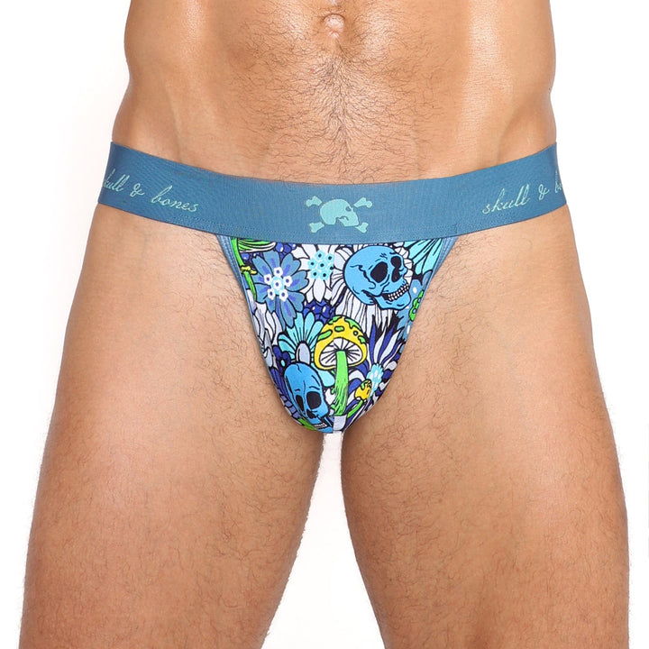 Groovy Floral Mushroom Thong
