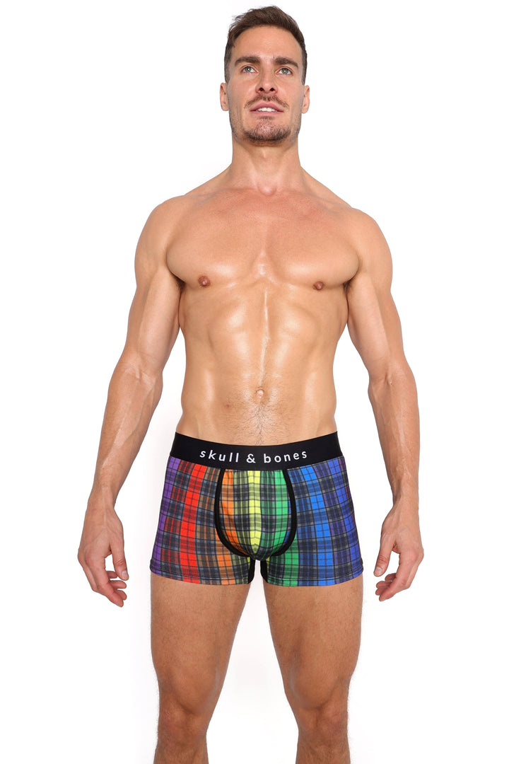 Rainbow Tartan Plaid Trunk