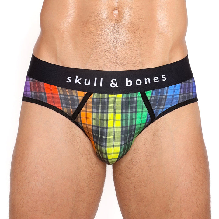 Rainbow Tartan Plaid Brief