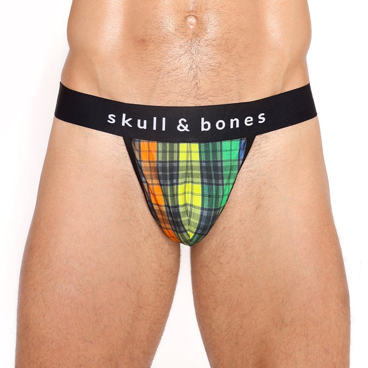Rainbow Tartan Plaid Thong