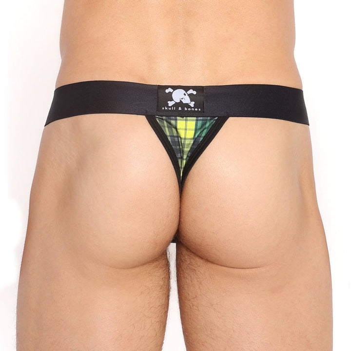 Rainbow Tartan Plaid Thong