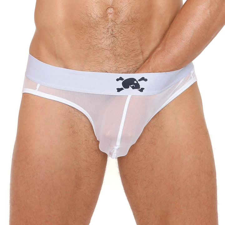 Just The Bones Sheer Y Jock White