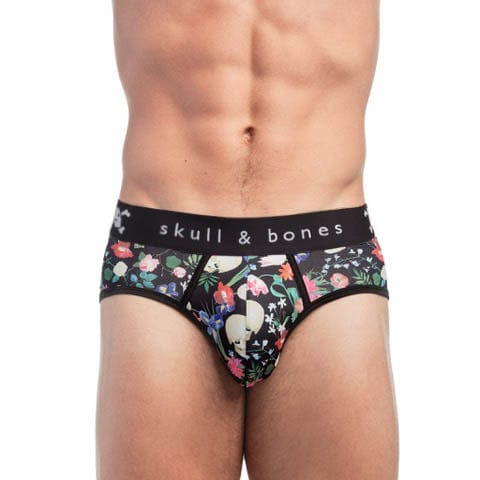 Mens Backless Floral Underwear - Peek-A-Boo Dutch Floral Brief – Skull and  Bones