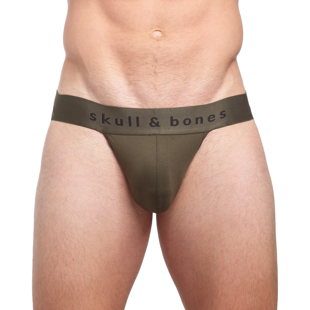 Just the Bones Jock Army Green