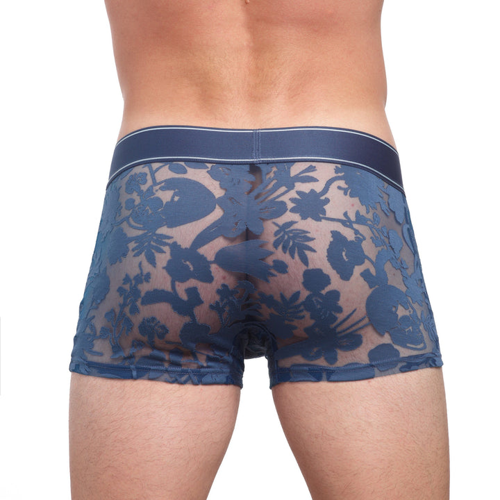 Dutch Floral Burnout Trunk Blue