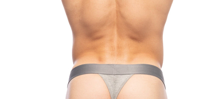 Just the Bones Thong Grey