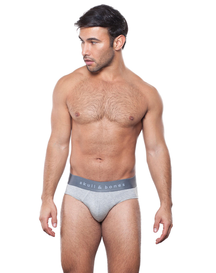 Just The Bones Brief Heather Grey
