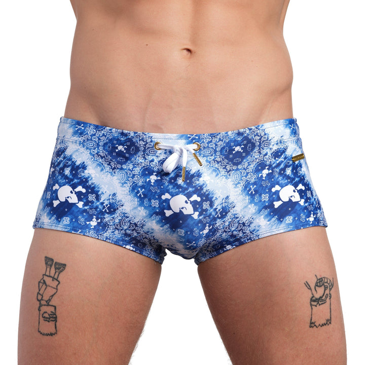 Indigo Bandana Swim Trunk