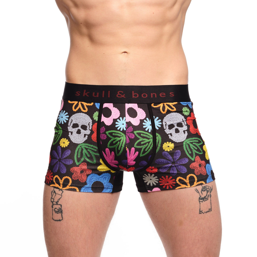 Classic Men's Printed Boxer Trunk Underwear - Mens Trunk Underwear - Luxury  Trunks – Skull and Bones