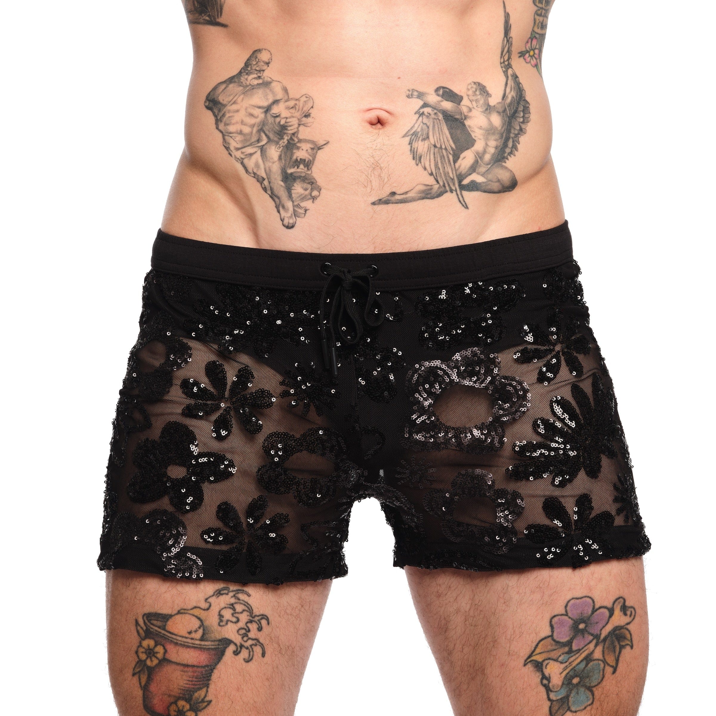 Sequin Underwear Mens Sequin Briefs Trunks Jocks Skull and Bones