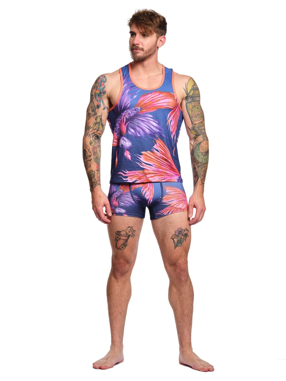 Japanese Fighting Fish Underwear Japanese Fighting Fish Tank Skull and Bones