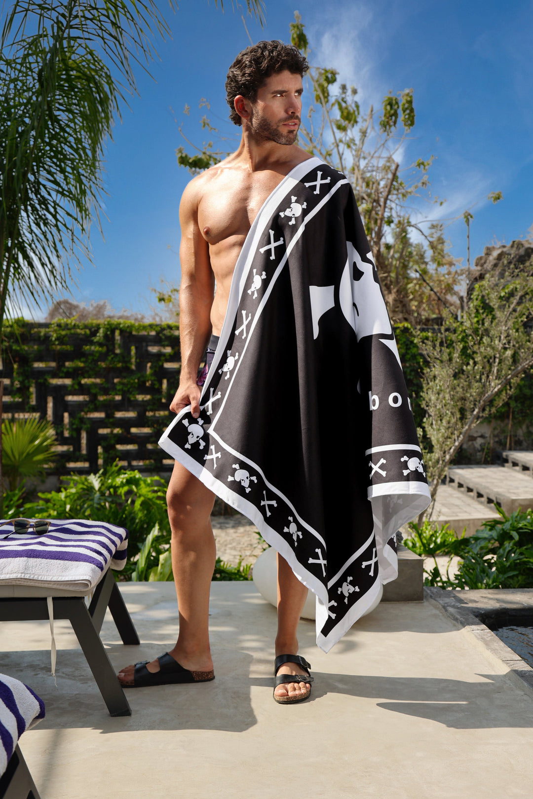 Skull and Bones Logo Towel
