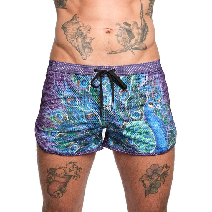 Peacock Mesh Short