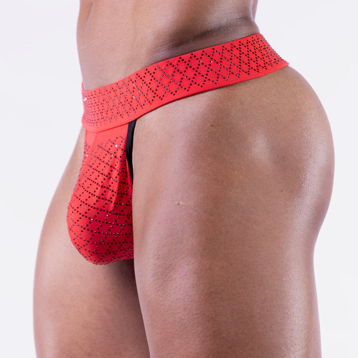 Crystal Cloud Thong Red