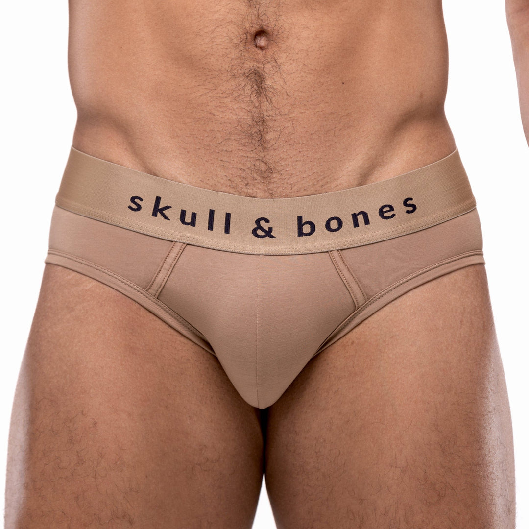 Nude Underwear -Men's Brief – Skull and Bones