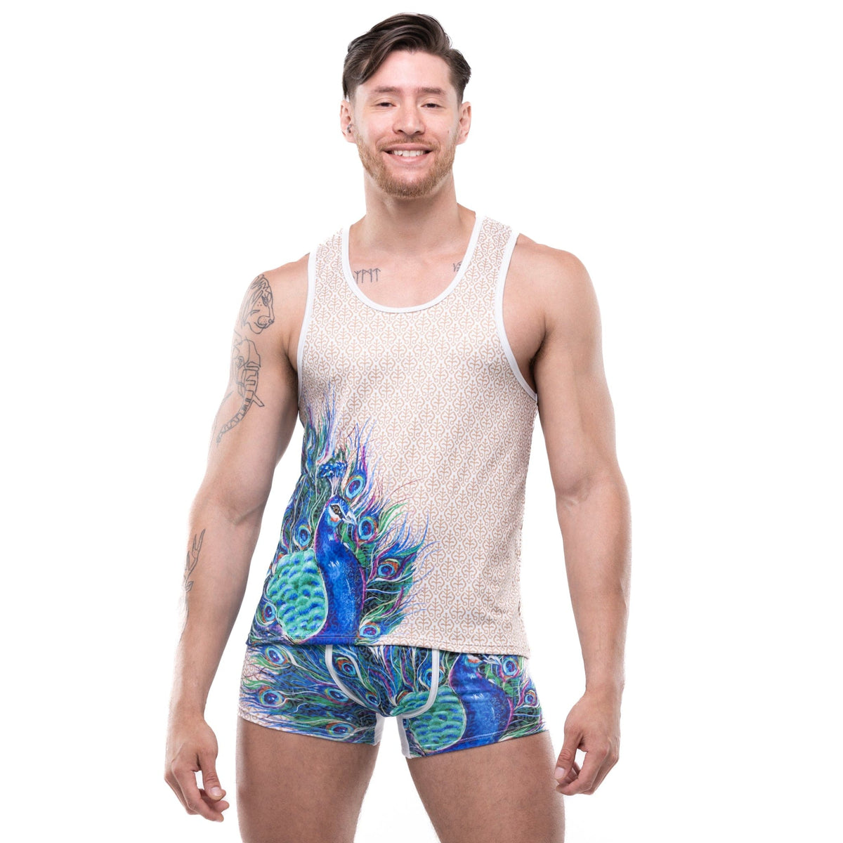 Peacock Printed Underwear -Peacock Men's Jockstrap – Skull and Bones