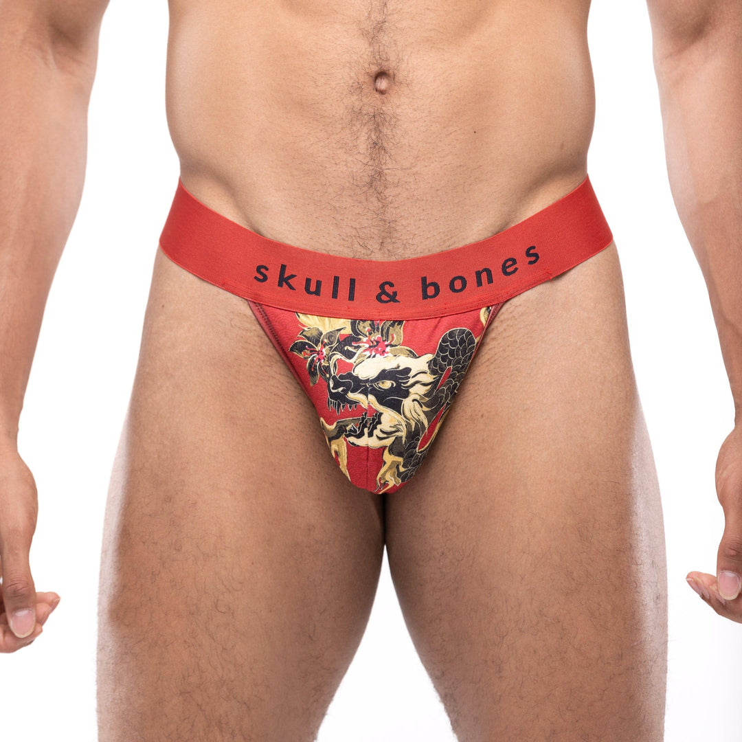 Fire Breathing Dragon Thong Red