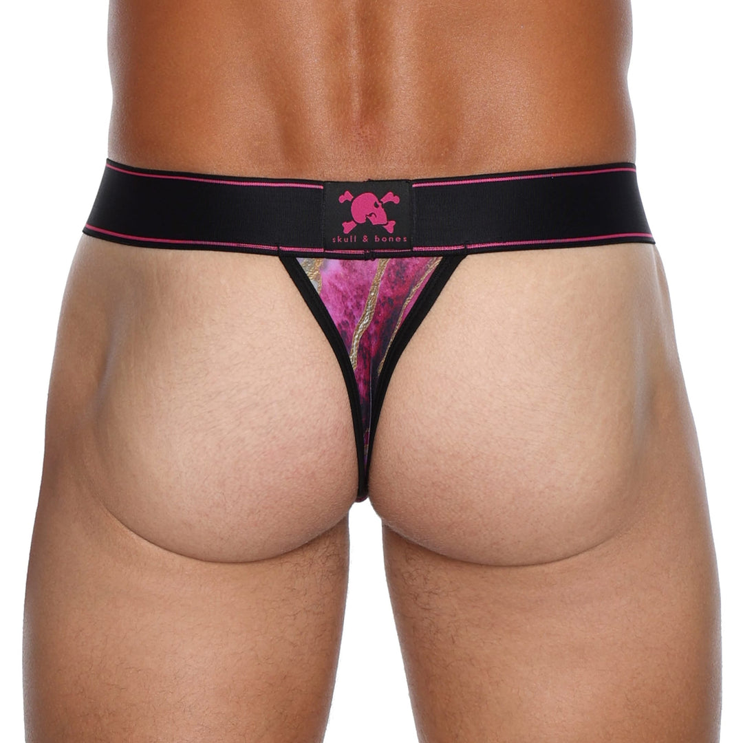 Skull and BonesAgate Stone Dark Pink Thong