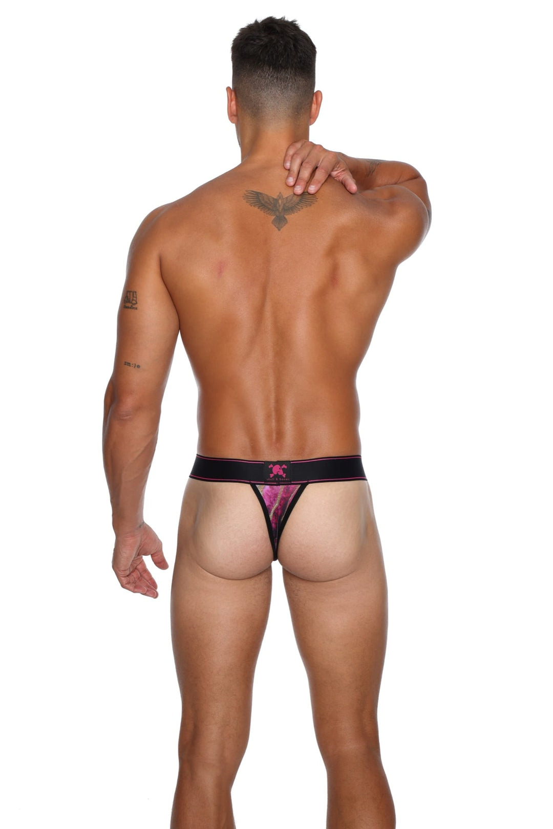 Skull and BonesAgate Stone Dark Pink Thong