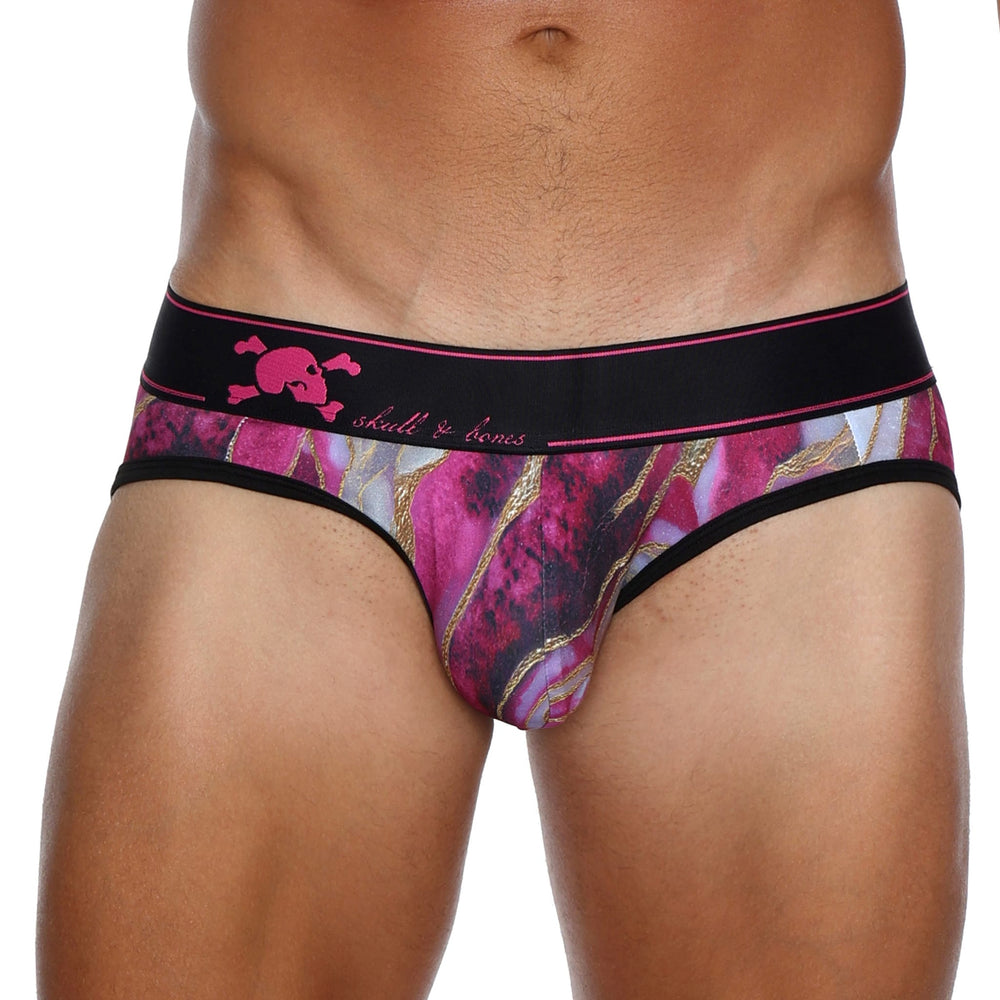 Skull and BonesAgate Stone Dark Pink Y-Jock