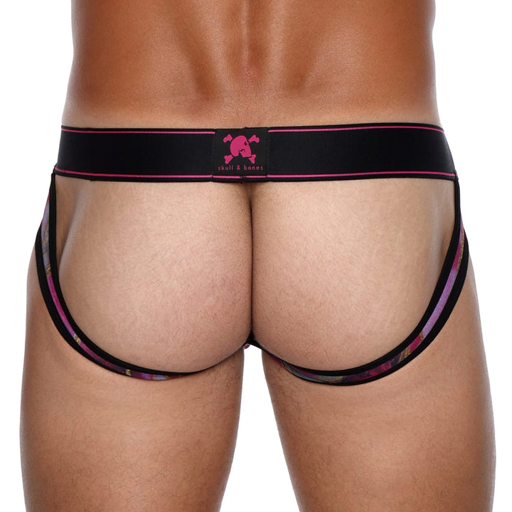 Skull and BonesAgate Stone Dark Pink Y-Jock